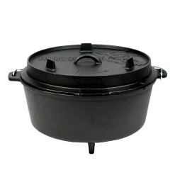 Valhal Outdoor Dutch Oven / Feuertopf 12L mit Füßen