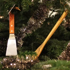 Valhal Outdoor Edelstahlspatel mit Lederband