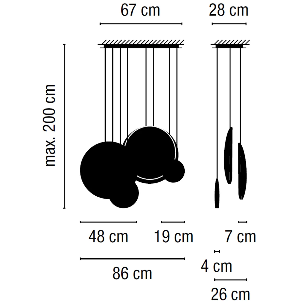 Vibia Cosmos 2516 Pendelleuchte
