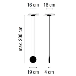 Vibia Cosmos 2500 Pendelleuchte, Abverkaufsware