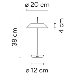 Vibia Mayfair Mini 5495 LED Akkuleuchte