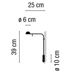 Vibia Pin 1680 LED Wandleuchte