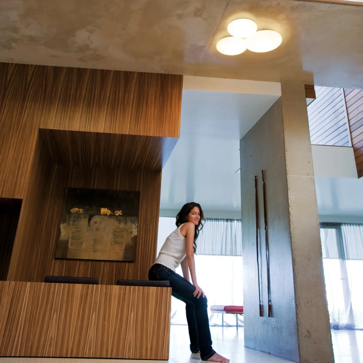 Vibia Puck LED Deckenleuchte, 3-flg.