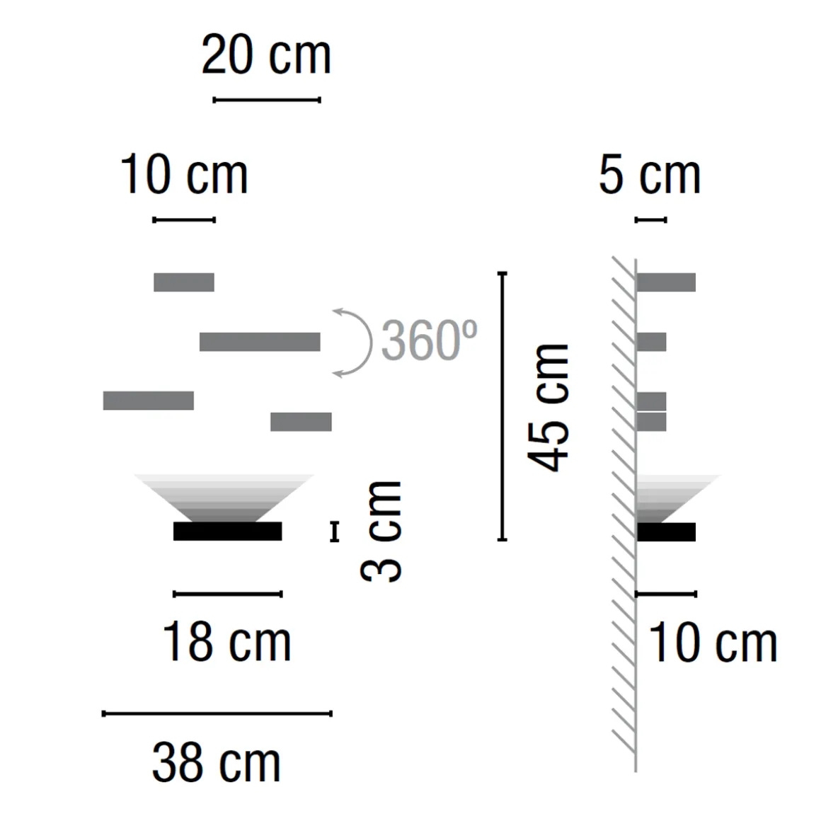 Vibia Set 7753 Wandleuchte
