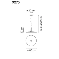Vibia Skan 0275 LED Pendelleuchte, 1. Generation