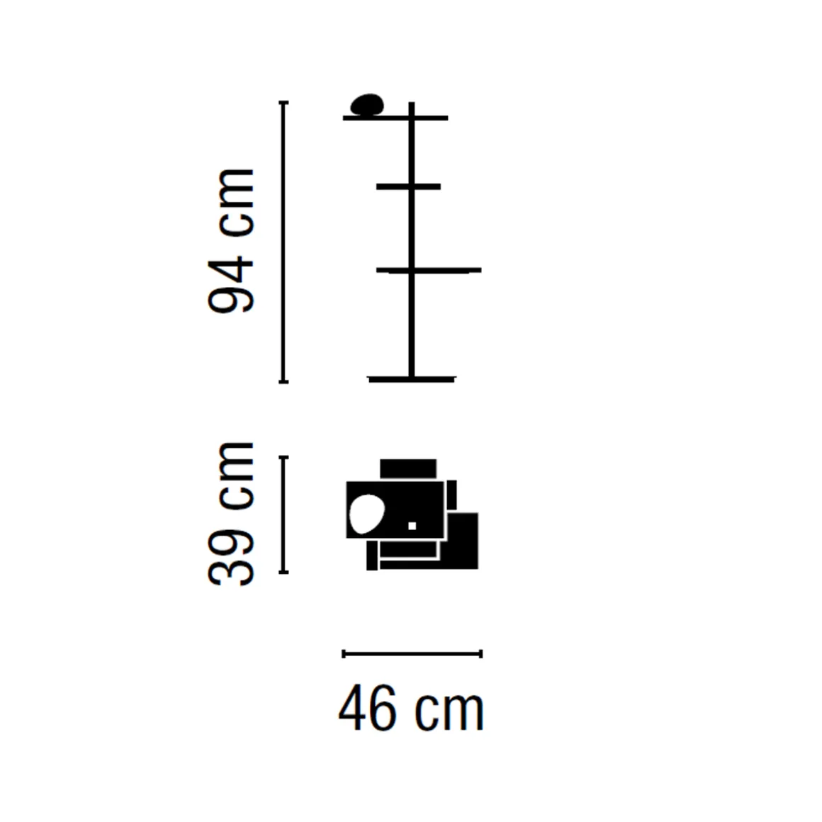 Vibia Suite 6011 Stehleuchte, mit Glasdiffusor