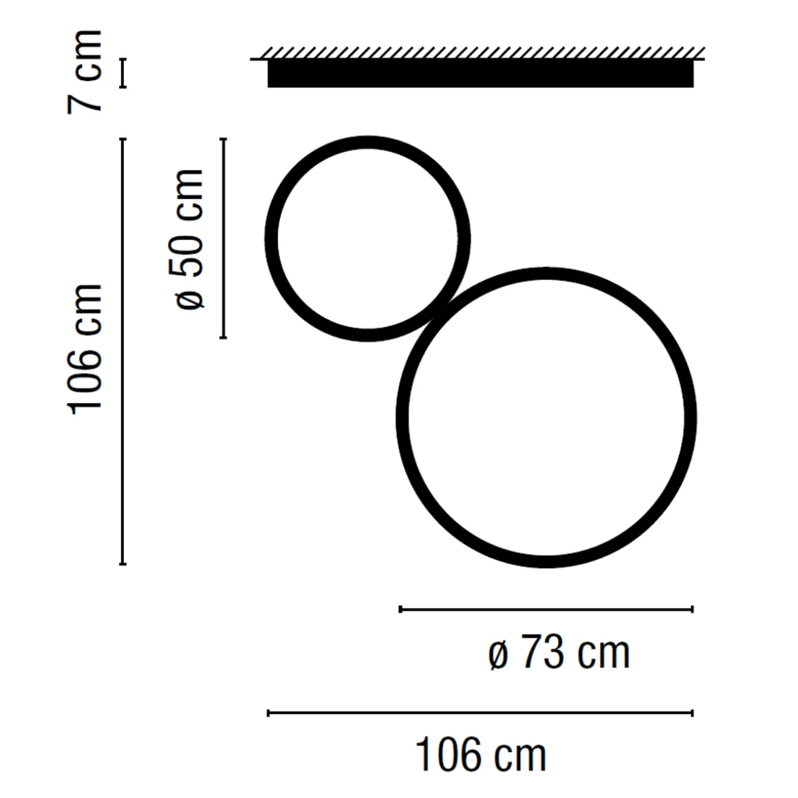 Vibia Up 4460 Deckenleuchte