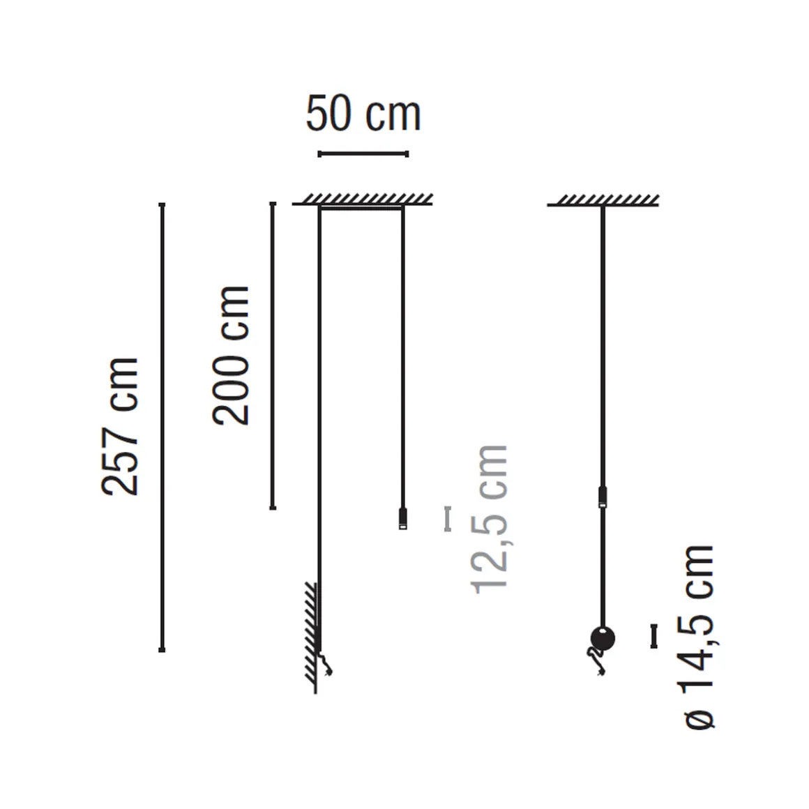 Vibia Wireflow LED 0348 Pendelleuchte, mit Dimmer