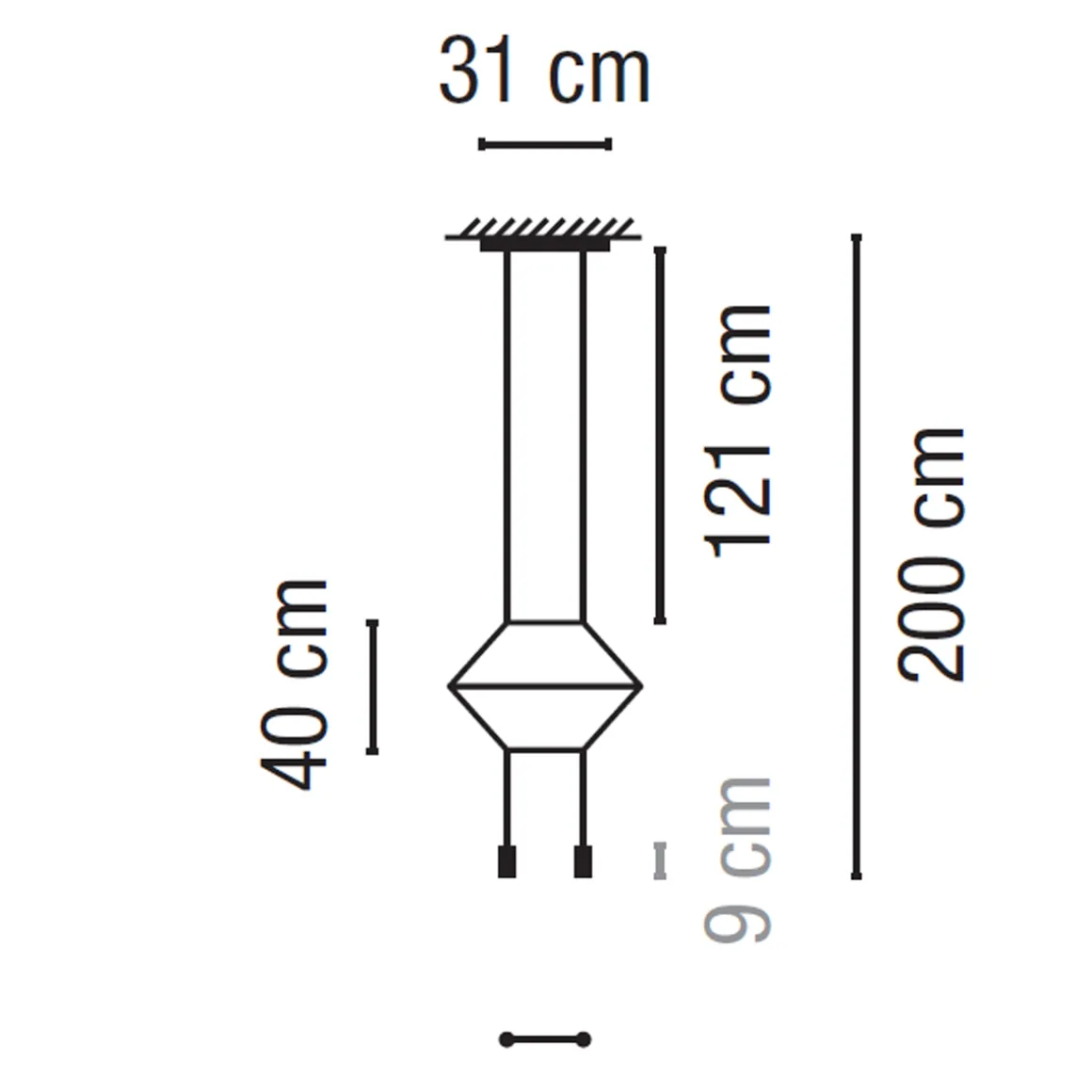Vibia Wireflow LED Pendelleuchte, linear