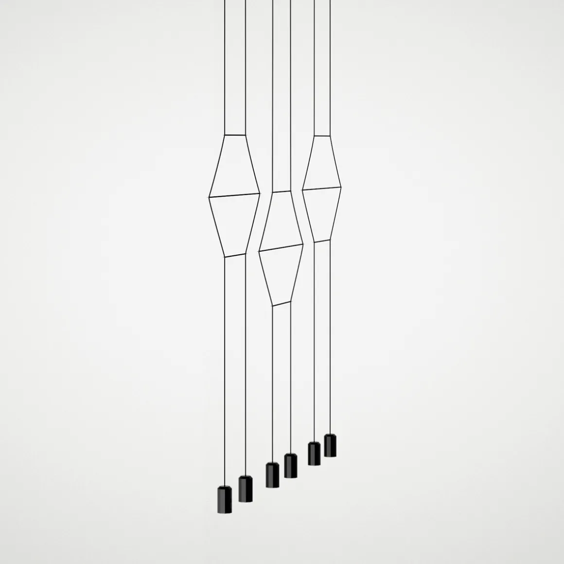 Vibia Wireflow LED Pendelleuchte, linear