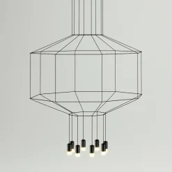 Vibia Wireflow LED Pendelleuchte, 8-flg.