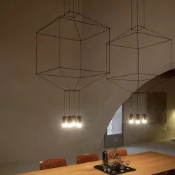 Vibia Wireflow LED Pendelleuchte, 4-flg.