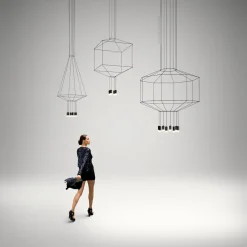 Vibia Wireflow LED Pendelleuchte, 4-flg.