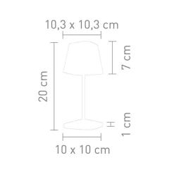 Villeroy & Boch Neapel RC LED Akkuleuchte