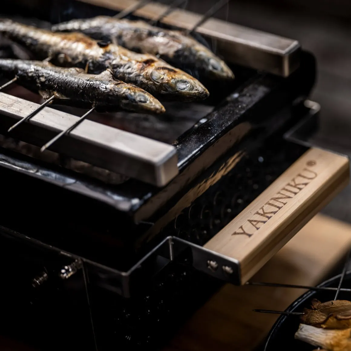 Yakiniku Yakitori Edelstahlstangen / Trägersystem