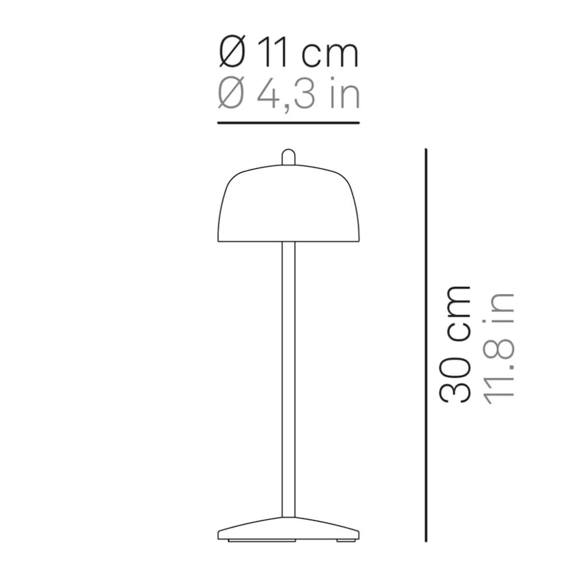 Zafferano AiLati Circe Pro LED Akkuleuchte