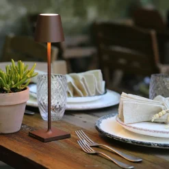 Zafferano AiLati 12er Set Poldina micro Pro LED Akkuleuchte inkl. Multi-Kontaktladestation