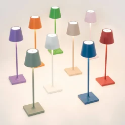 Zafferano AiLati 12er Set Poldina micro Pro LED Akkuleuchte inkl. Multi-Kontaktladestation