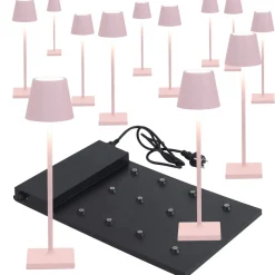 Zafferano AiLati 12er Set Poldina micro Pro LED Akkuleuchte inkl. Multi-Kontaktladestation