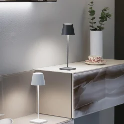 Zafferano AiLati 6er Set Poldina Pro LED Akkuleuchte inkl. Multi-Kontaktladestation