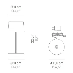 Zafferano AiLati Olivia Mini Pro LED Akkuleuchte