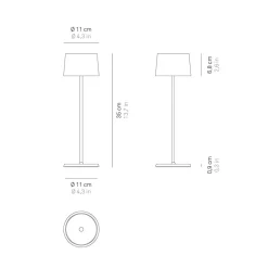 Zafferano AiLati Olivia Pro LED Akkuleuchte, 1. Generation