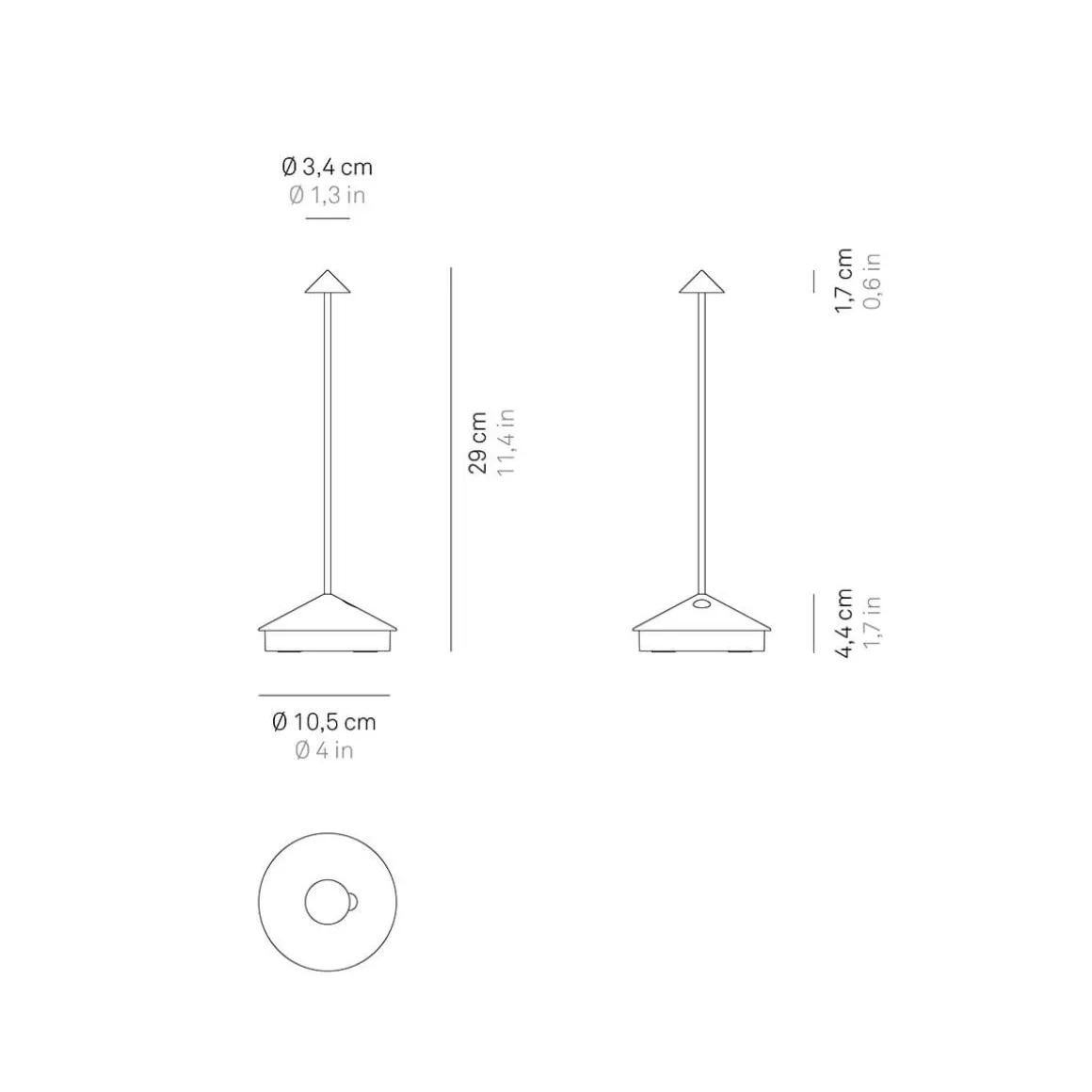 Zafferano AiLati Pina Pro LED Akkuleuchte