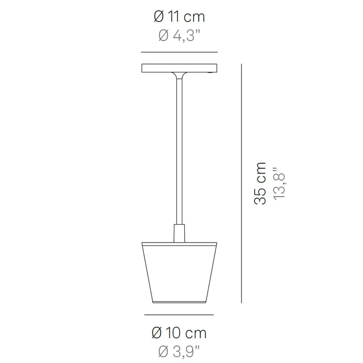 Zafferano AiLati Poldina Reverso Pro LED Akkuleuchte