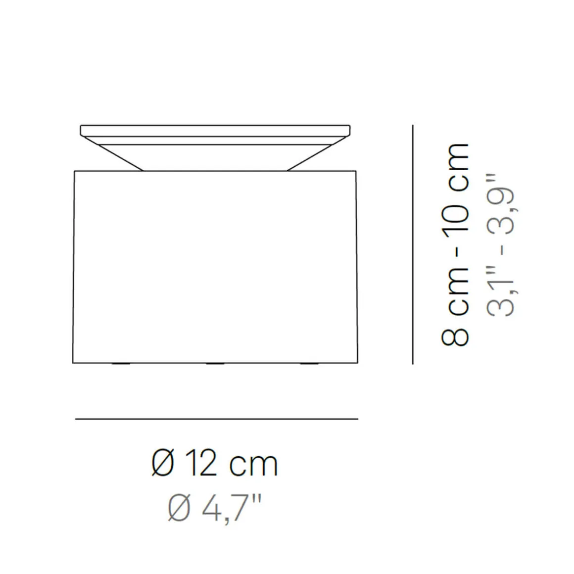 Zafferano AiLati Push-up Pro LED Akkuleuchte