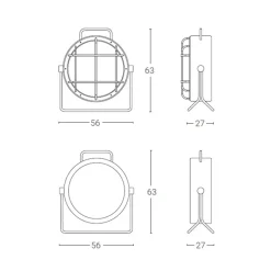 Zava Cantiere LED Steh- / Bodenleuchte