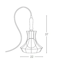 Zava Lady Cage Tischleuchte