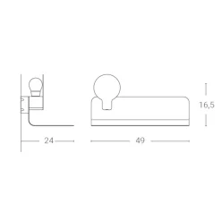 Zava Sketch Wandleuchte